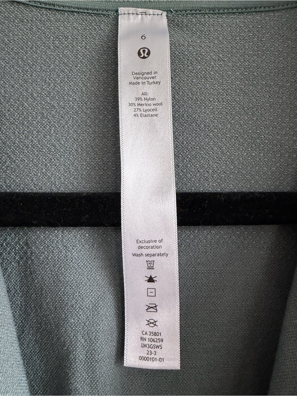lululemon athletica Half-Zip Mock Neck Pullover in Sage - Picture 9 of 9